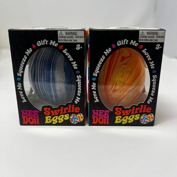 Schylling Other - Needoh Swirlie Egg Blue and Orange Lot of 2